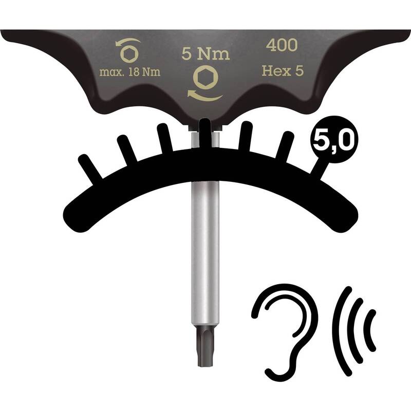 Wera 400 Hex Drehmomentindikator Schraubendreher Werkzeug Drehmomentprüfung - 4013288208835