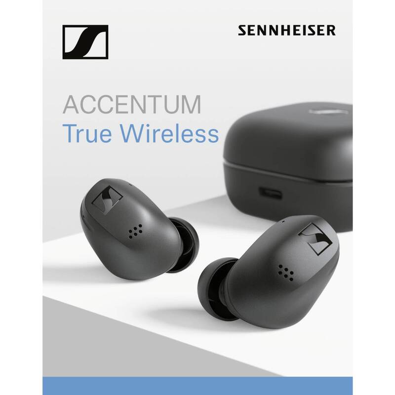 Sennheiser In Ear Kopfhörer ACCENTUM Bluetooth kabellos schwarz Noise Ohrhörer - 4260752331241