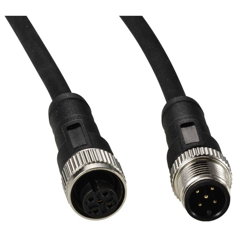 TRU COMPONENTS Sensorleitung Verlängerung Kabelleitung M12 Stecker 5m 2 STÜCK - 4064161332079