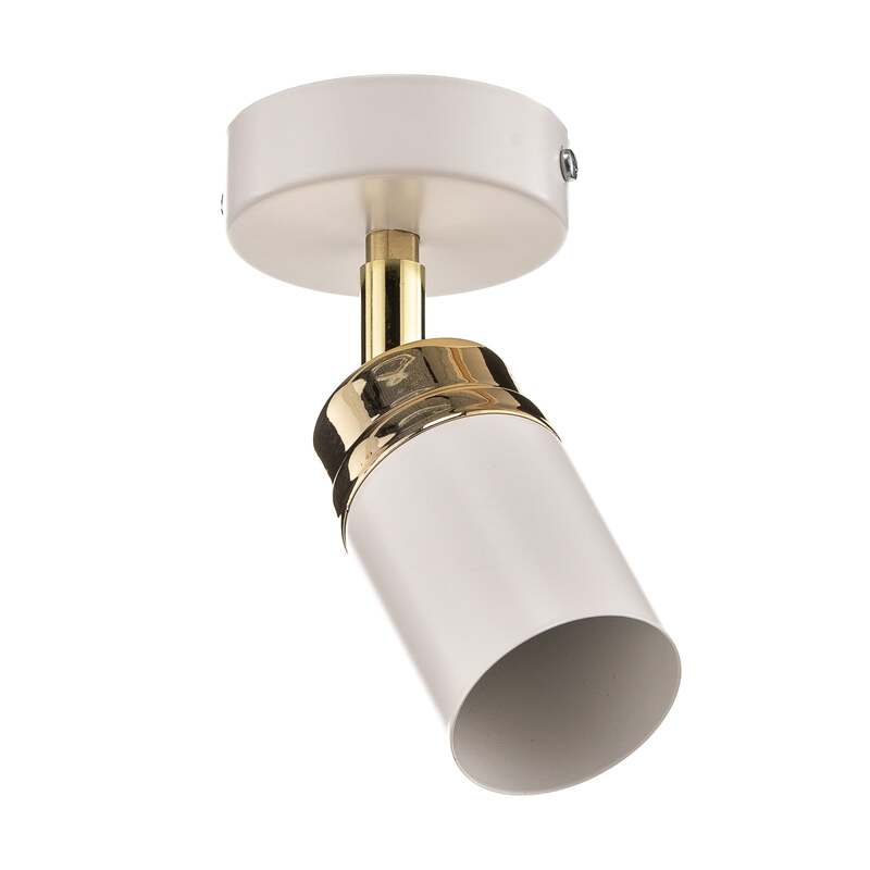 Reno Deckenspot Deckenstrahler Spot Lampe Leuchte weiß gold einflammig - 5907565951547