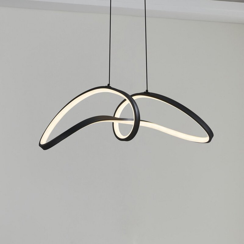 EGLO Pendelleuchte Hängelampe connect LED schwarz Aluminium Stahl dimmbar Smart - 9008606312955