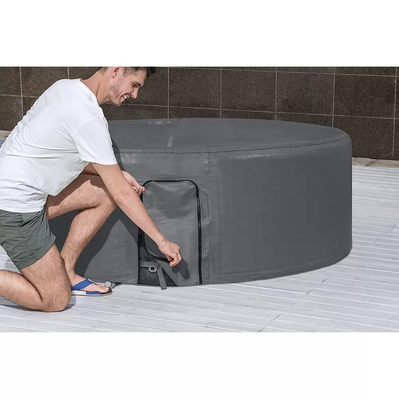 LAY-Z-SPA BW60317 Small Round Thermal Hot Tub Cover - Grey - 6941607321263