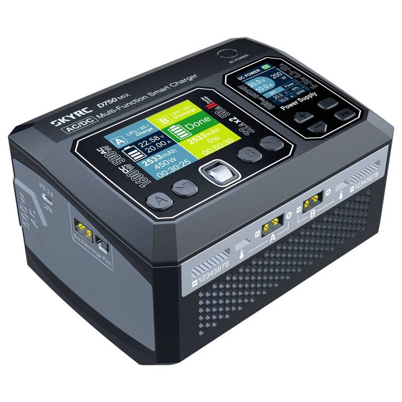 SkyRC Modellbau Ladegerät Akkulader D750 Mix LiPo Blei 1 - 8s 32 A 500 W AC - 6930460008725