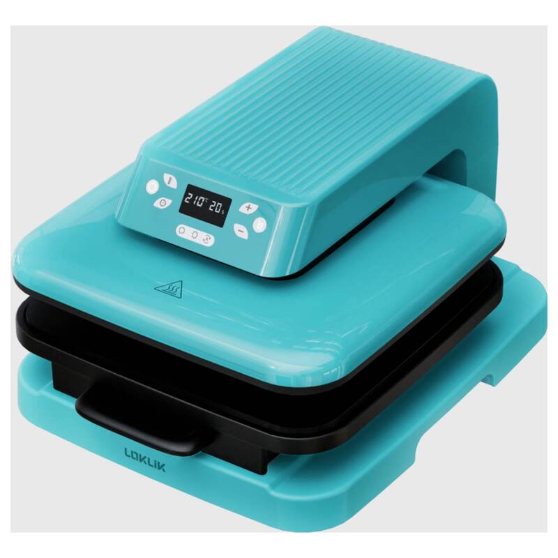 Loklik Auto Heat Press Transferpresse Türkis 500x400mm 160-210°C Automatik - 6976230000377