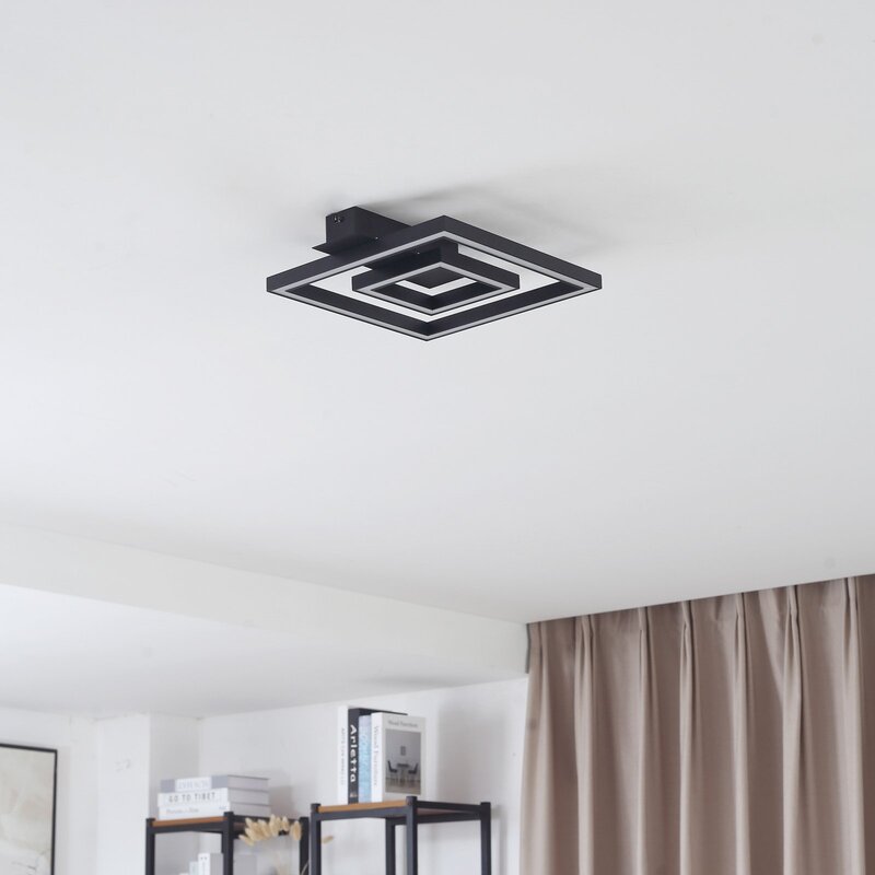 Lindby Deckenleuchte Deckenlampe LED Madamo warmweiß Licht schwarz 30 cm - 4251911782639