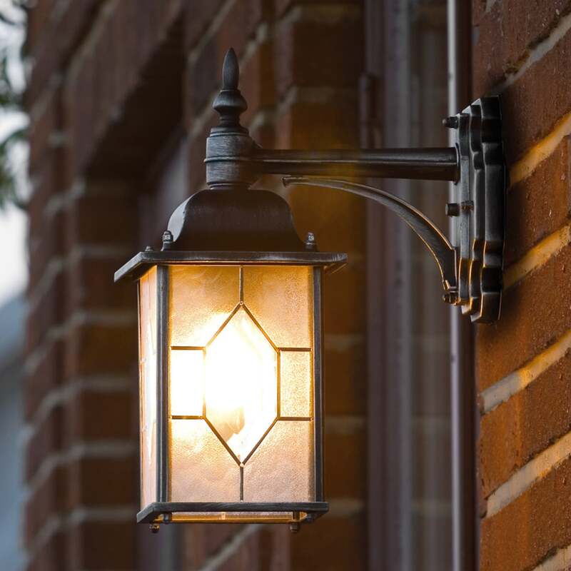 Konstsmide Milano 7248-759 Außenwandleuchte Energiesparlampe LED E27 75W Schwarz - 7318302487591