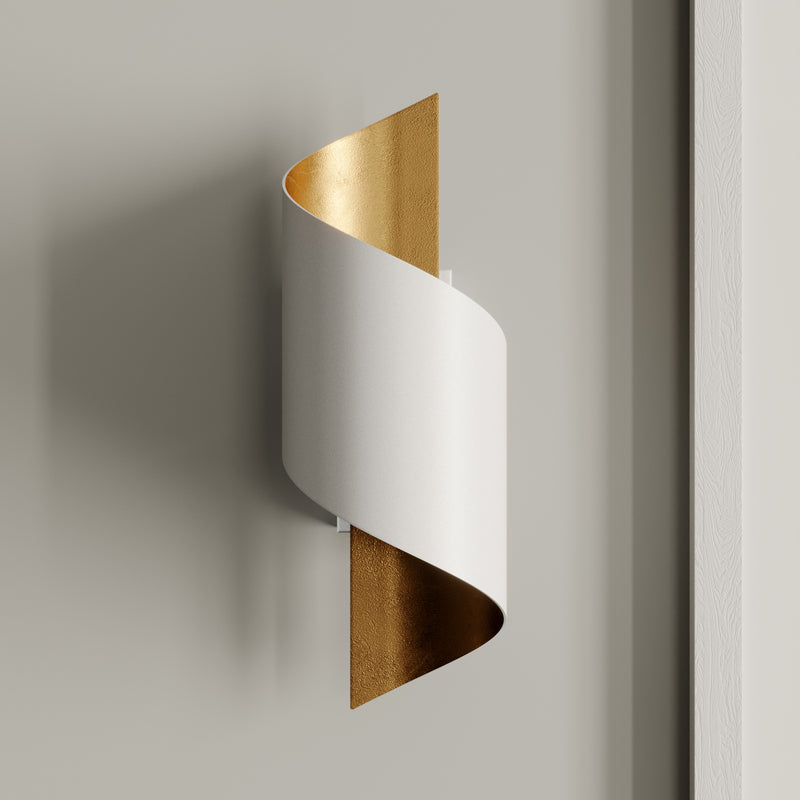 Lindby Wandleuchte Desirio LED Wandlampe Metall dimmbar weiß gold 24cm 8cm - 4251096559071
