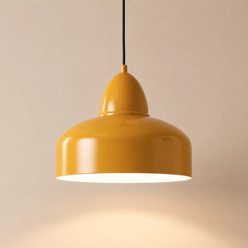 Hängeleuchte Mille LED Pendelleuchte dimmbar senfgelb Metall Ø30cm 1-flammig - 5904798655969