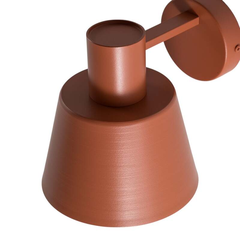 Wandleuchte Dunka ziegelrot 1-flammig Stahl 17 cm Sigma dimmbar E27 - 5902846810469