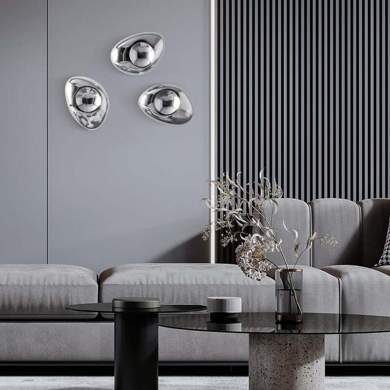 Maytoni Wandleuchte Mabell chromfarbene Designer Lampe dimmbar 40W E14 - 4251110032498
