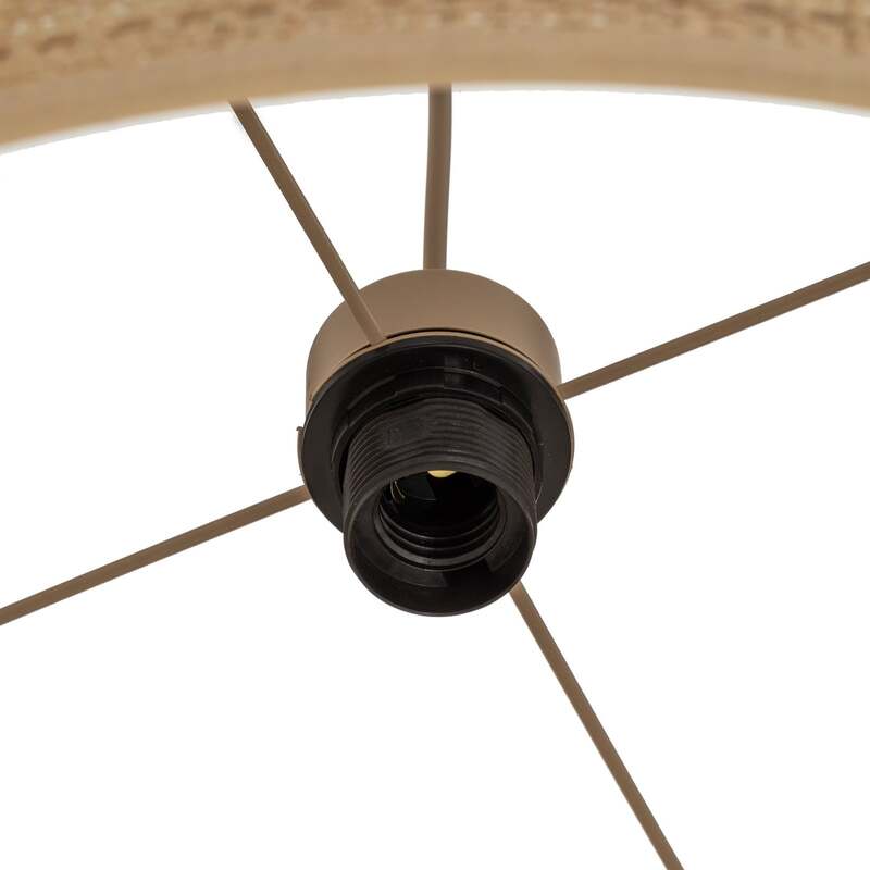 TK Lighting Hängeleuchte Calma 1-flammig LED Pendelleuchte dimmbar Bast Leuchte - 5906135116027