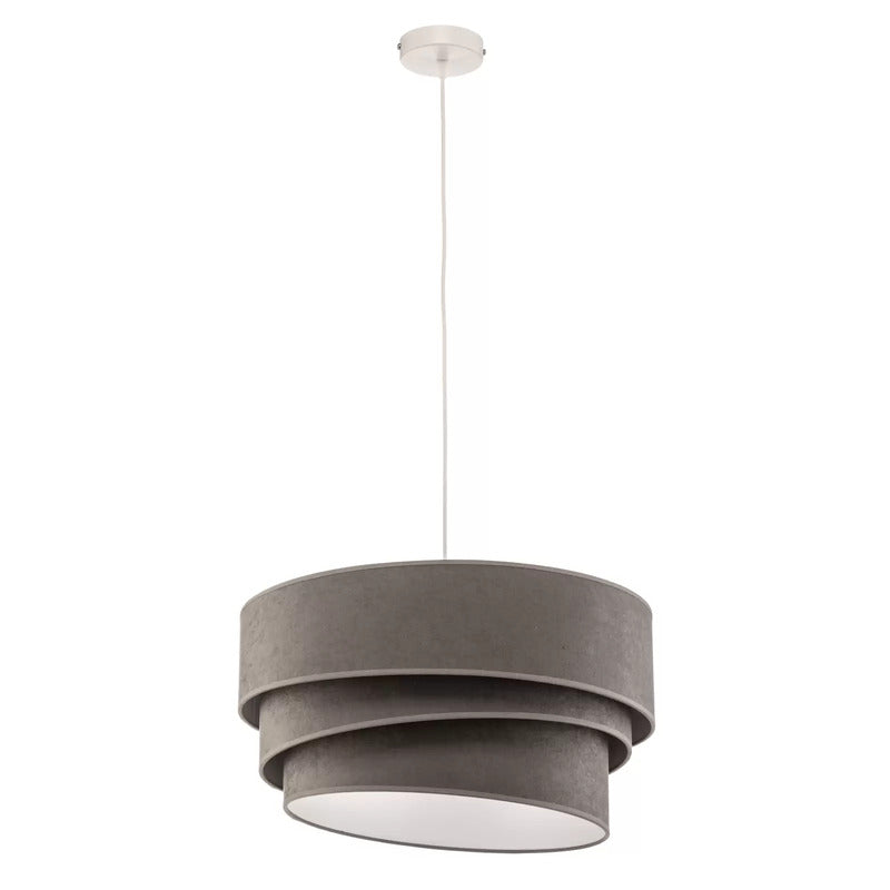 Hängeleuchte Devon grau/weiß Ø45cm E27 Hängelampe Lampe Leuchte Pendelleuchte - 5903689180207