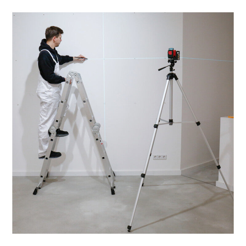 STIER Stativ Kamerastativ Aluminium 250cm 3,2kg Tragetasche verstellbar 1/4 Zoll - 4251709619246