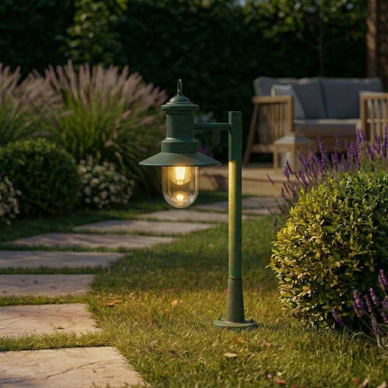 Lindby Wegeleuchte Eloretta LED Gartenlampe Pollerleuchte dimmbar grün 60cm IP44 - 4255830909085