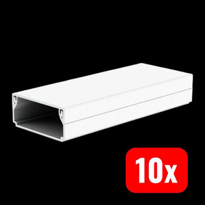 10x B-Ware Kopos Kabelkanal Kabelführung Elektroinstallationskanal 1000mm Weiß 41x18mm