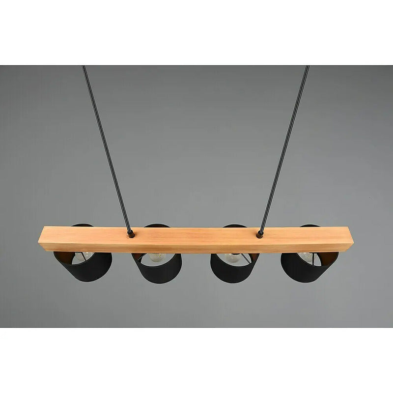 Reality Pendelleuchte Cameron Hängelampe LED 4-flammig naturbelassen 75x12cm - 4017807502923