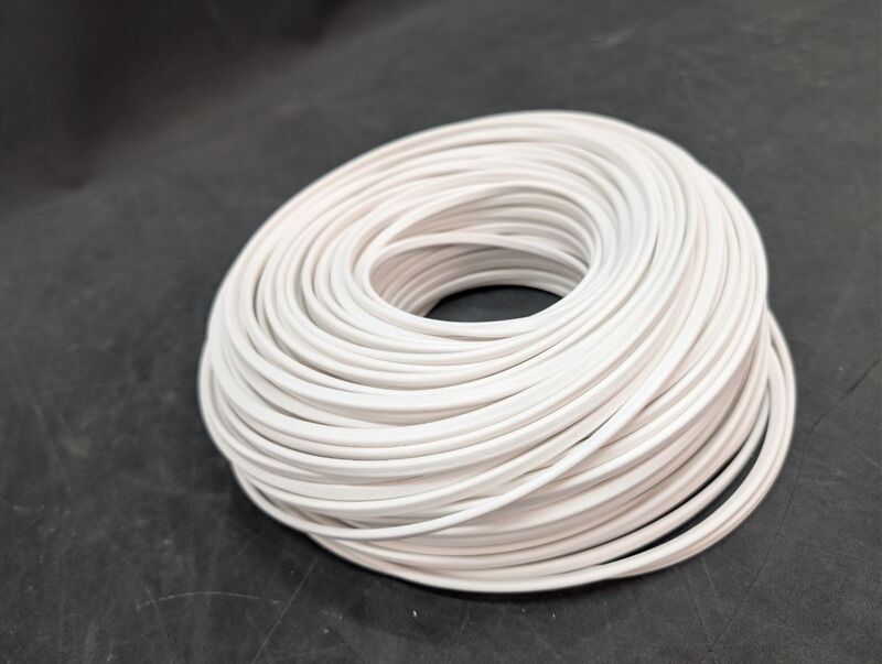 H03VVH2-F 2x0,75 w Schlauchleitung 100 m PVC weiß 300 V Kupfer 36 g - 2050009578626