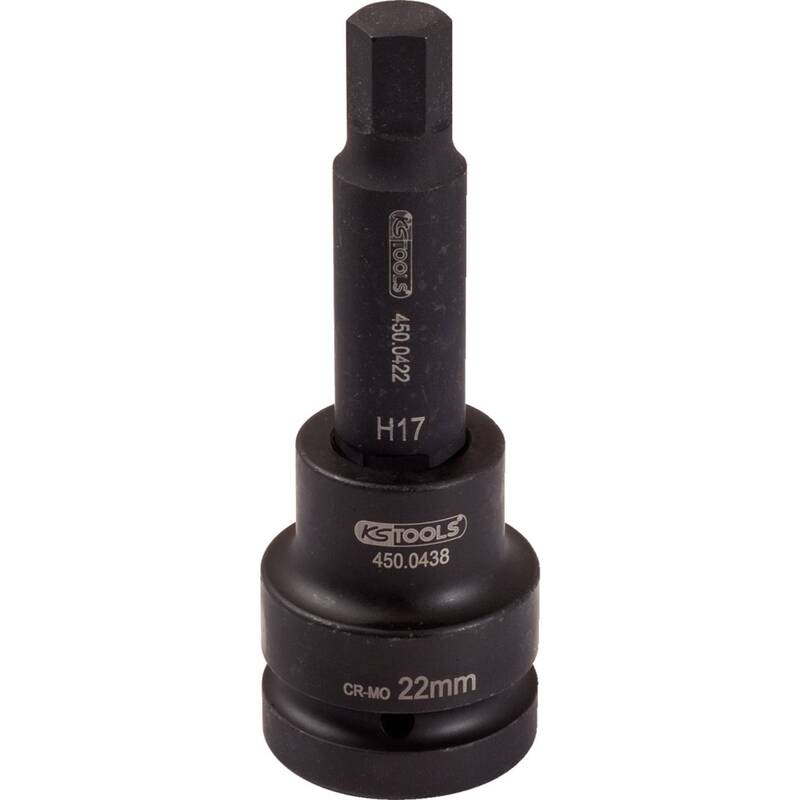 KS Tools Stecknuss 4500461 Chrom-Molybdän Stahl 140mm 672g DIN ISO 1174 Werkzeug - 4042146333310