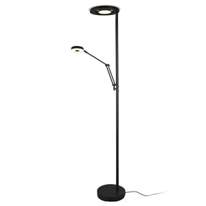 B-Ware Trio Lighting Deckenfluter Stehlampe LED Leselicht Barrie schwarz matt Metall