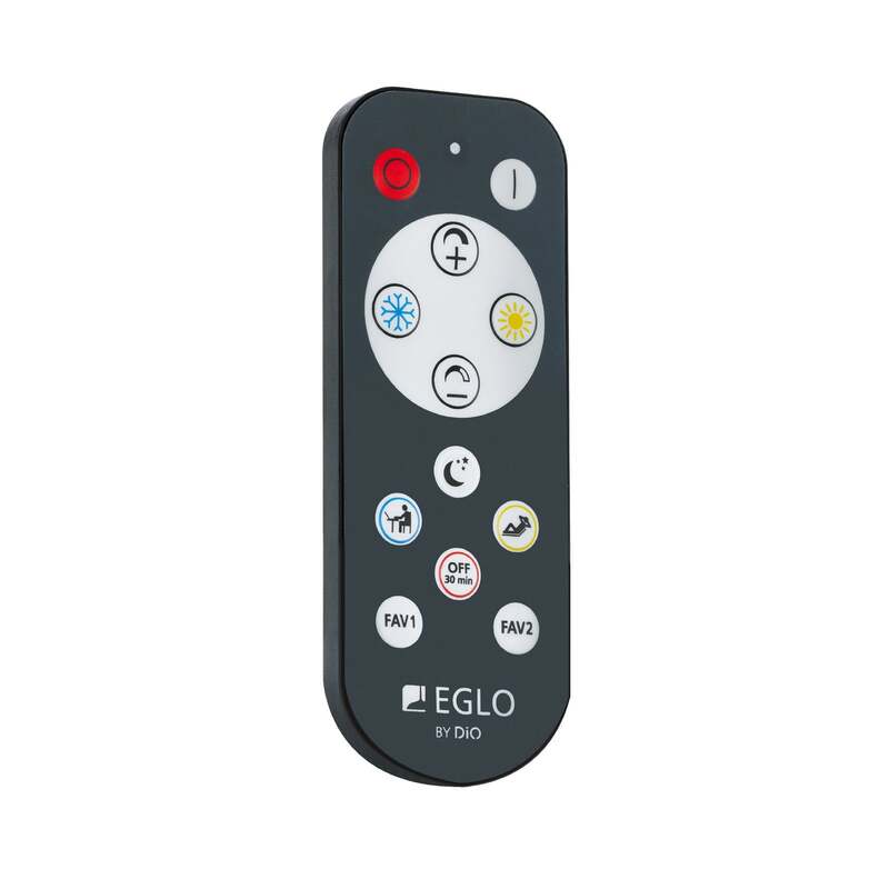 Deckenleuchte Lampe LED Eglo Tirrenara Fernbedienung Schwarz Holz Dimmbar - 9008606245024