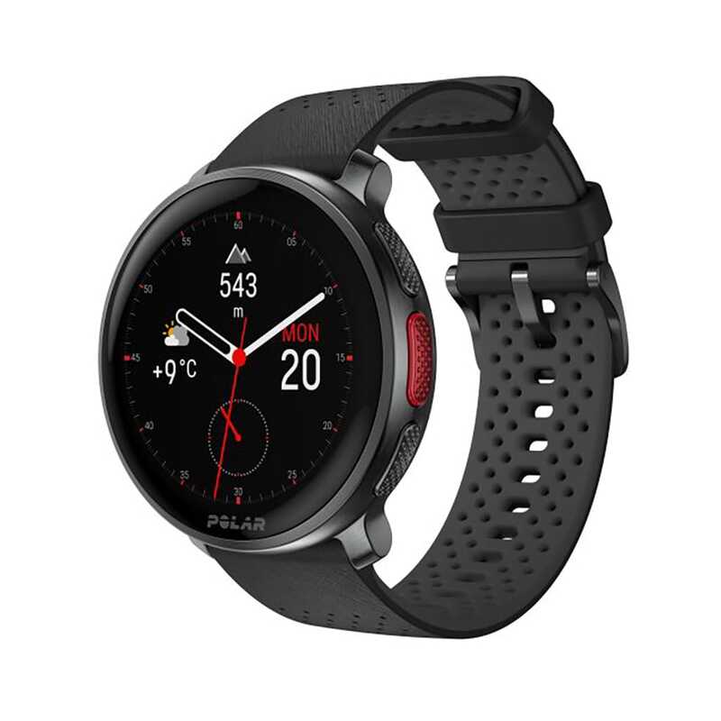 Polar Fitnessuhr Vantage V3 schwarz mit H10 Herzfrequenzsensor und GPS 53h - 0725882064444