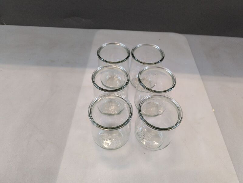 WECK Tulpenform-Glas 1l 6er-Karton ohne Ringe Klammern Glasdeckel Aufbewahrung - 4011162745933