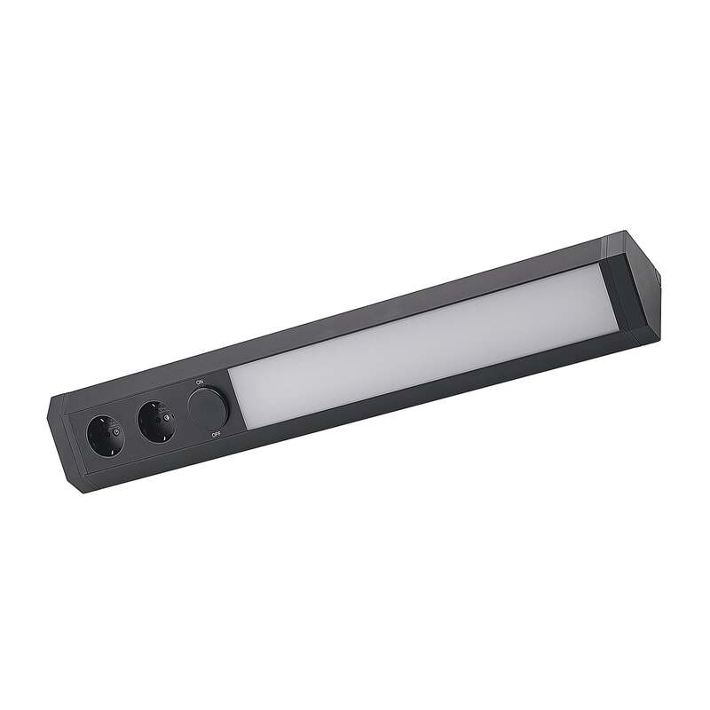Arcchio LED Unterbaulampe Ovano 62cm schwarz Aluminium dimmbar warmweiß 710lm - 4251911708929