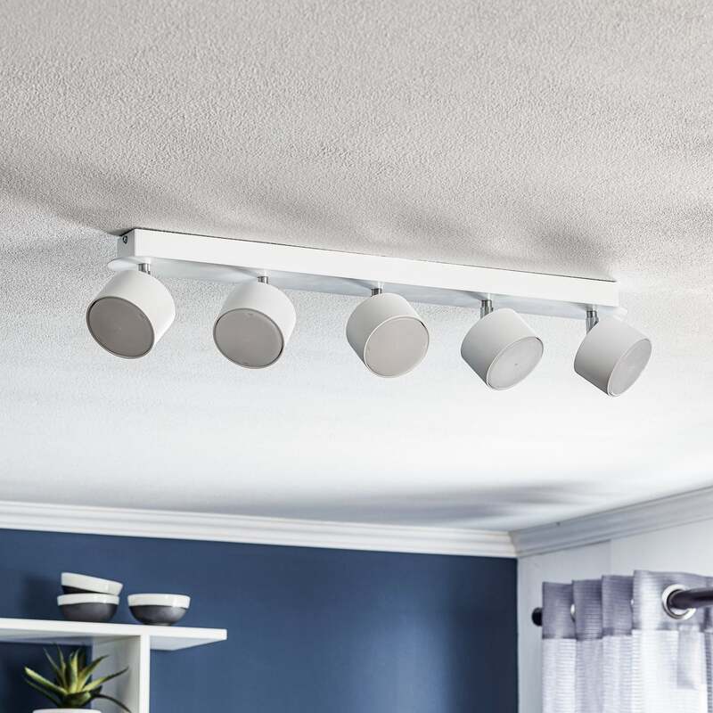 Euluna Deckenstrahler Cloudy Deckenlampe Wohnzimmerleuchte 5-flammig GX53 weiß - 5902693775980