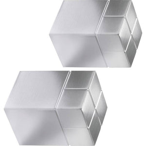 B-Ware Sigel Magnet Würfel Neodym Magnet C30 Ultra-Strong Alu 20x30x20mm Silber 2 Stück