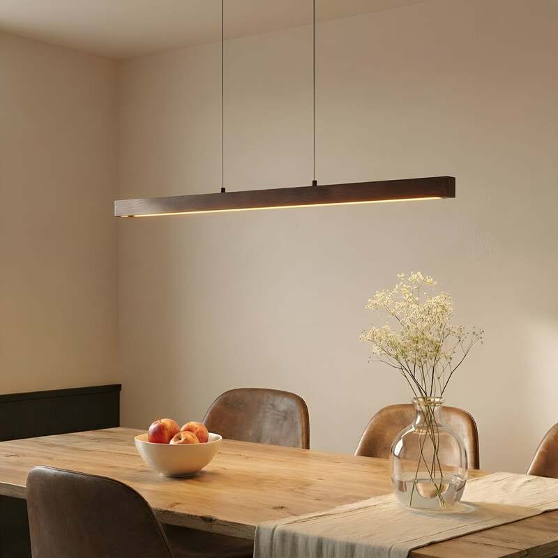 Lucande Pendelleuchte Hängelampe LED Nihalo walnuss dimmbar CCT höhenverstellbar - 4255830903120