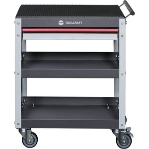 B-Ware Toolcraft Servicewagen Werkstattwagen Wagen Werkstatt Grau Rot 1 Schublade