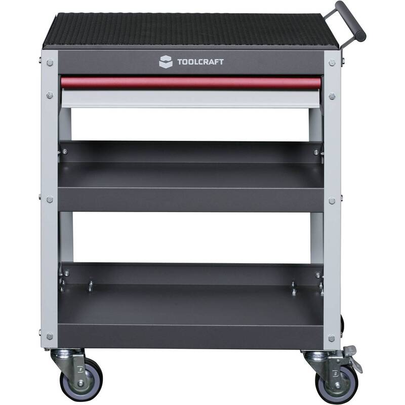 Toolcraft Servicewagen Werkstattwagen Wagen Werkstatt Grau Rot 1 Schublade - 4016138833980