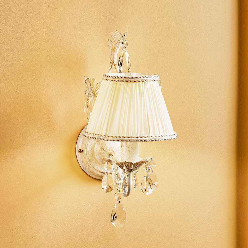 Euluna Wandleuchte Karen Wandlampe Wandlicht Leuchte Lampe einflammig elfenbein - 8030626518506