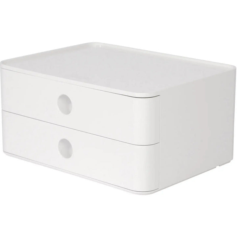 HAN Smart-Box Allison Weiss 2 Schubladen stapelbar 260x125x195mm rutschfest - 4012473112001