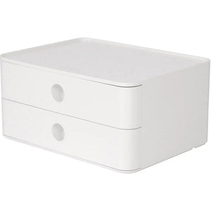 B-Ware HAN Smart-Box Allison Weiss 2 Schubladen stapelbar 260x125x195mm rutschfest