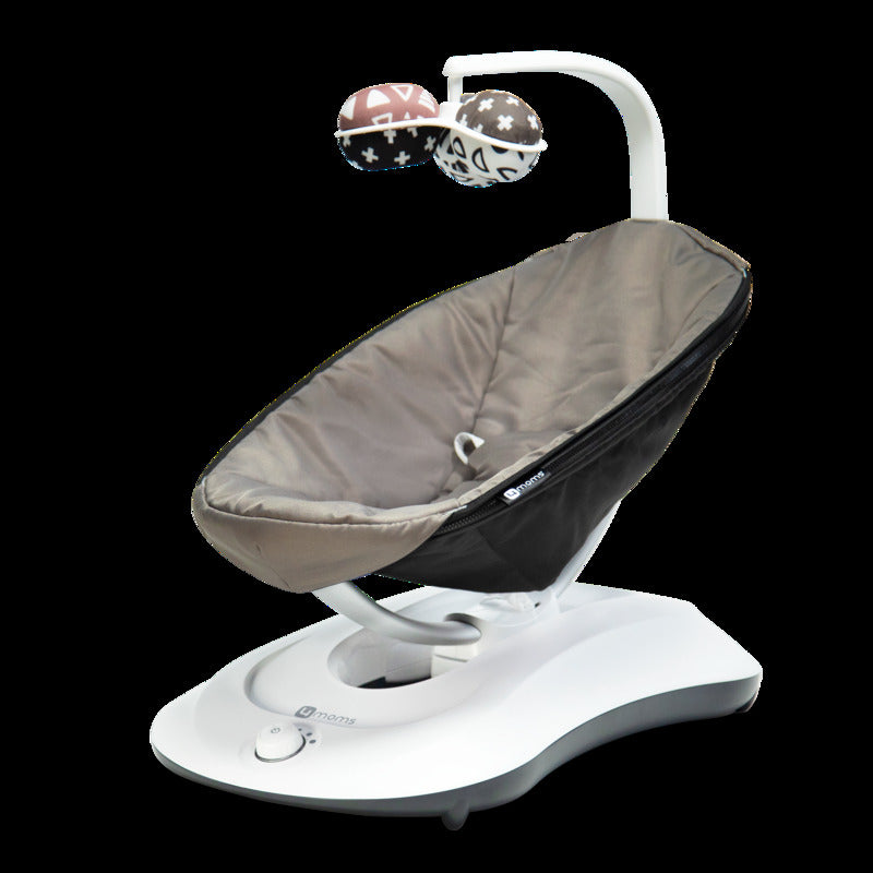 4moms RockaRoo 2.0 Babywippe Bälle Bunt Sicherheitsgurt Netzteil Graphit - 0817980018242
