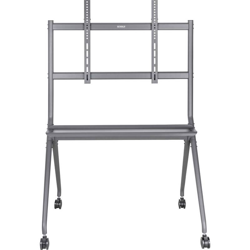 SpeaKa Professional TV Rollwagen Bodenständer TV Wagen höhenverstellbar grau - 4064161393346