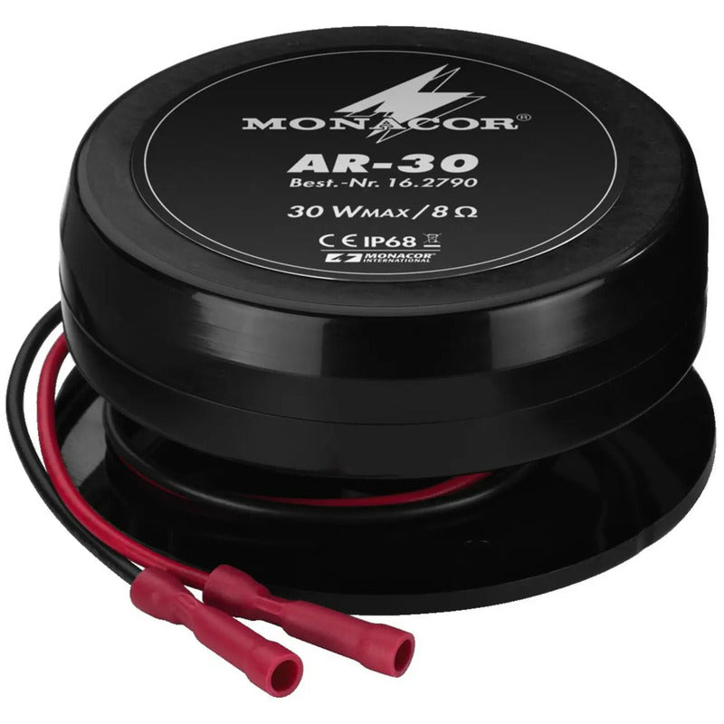 Monacor Körperschall-Lautsprecher 30W wetterfest Box Lautsprecher 80mm Ø 650g - 4007754220650