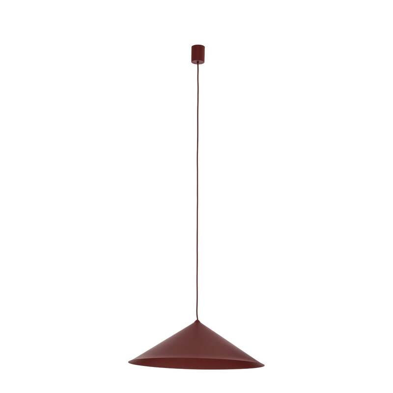 TK-Lighting Hängeleuchte Lume XL LED Pendelleuchte dimmbar burgunderrot Ø49cm - 5906135116973