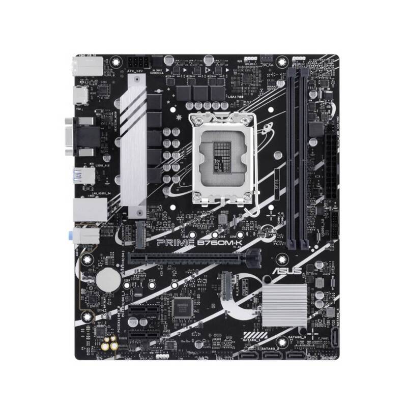 Mainboard Motherboard Asus PRIME B760M-K Intel B760 LGA 1700 Micro ATX PC - 4711387198506