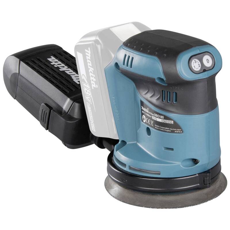 Makita Akku-Exzenterschleifer DBO180Z 18V Ø125mm Schleifmaschine ohne Akku 5kg - 88381658584