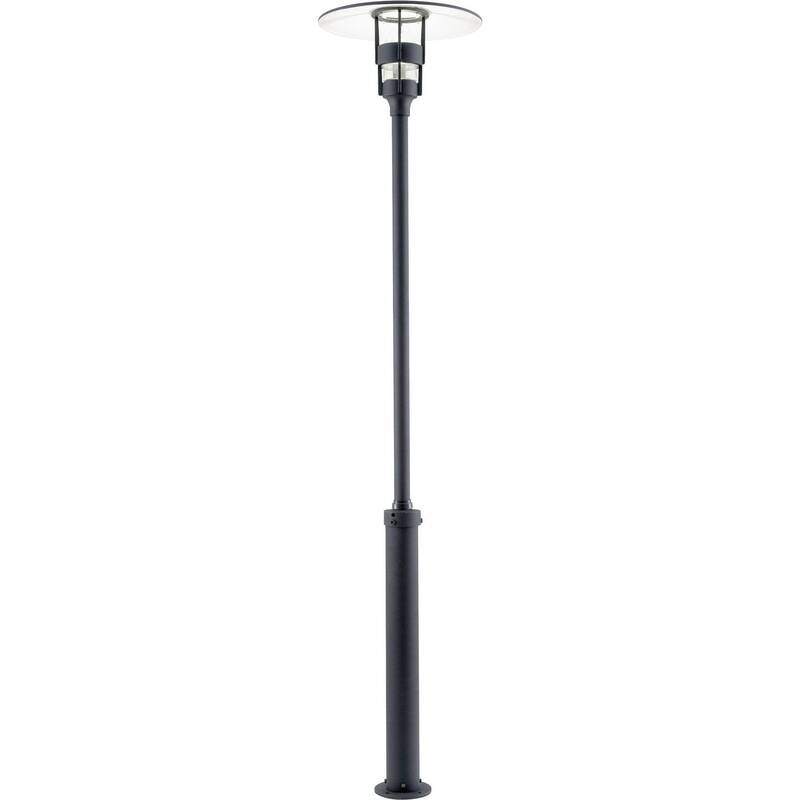 Konstsmide Außenstandleuchte Freja Gartenleuchte LED schwarz 60W IP44 232cm - 7318305247505
