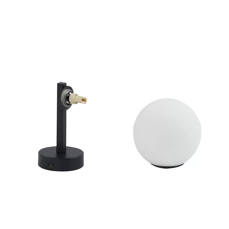 Lucande Wandleuchte Bidolo LED Wandlampe dimmbar schwarz Glas Ø12cm IP44 - 4251911778021