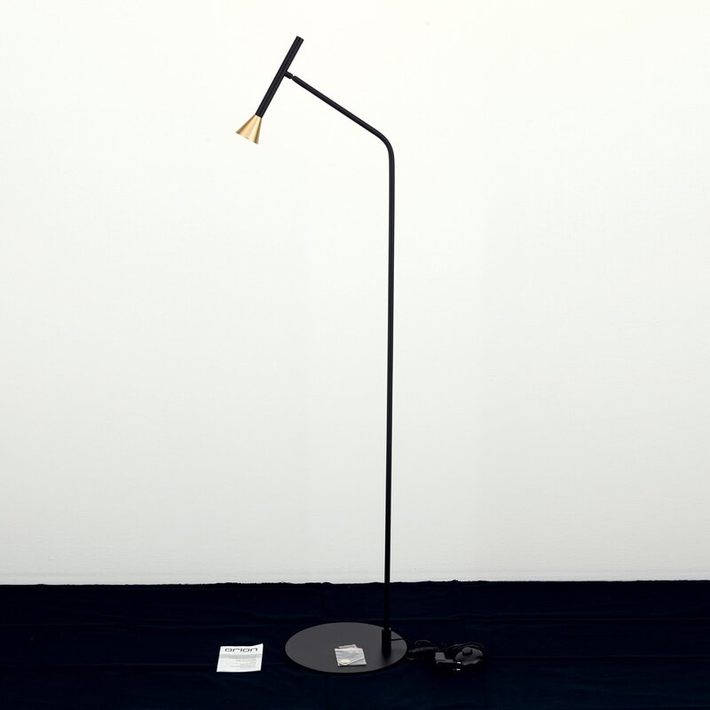 Odeon Stehlampe LED Standlampe Touchdimmer schwarz messing Eisen Aluminium - 9003090273829