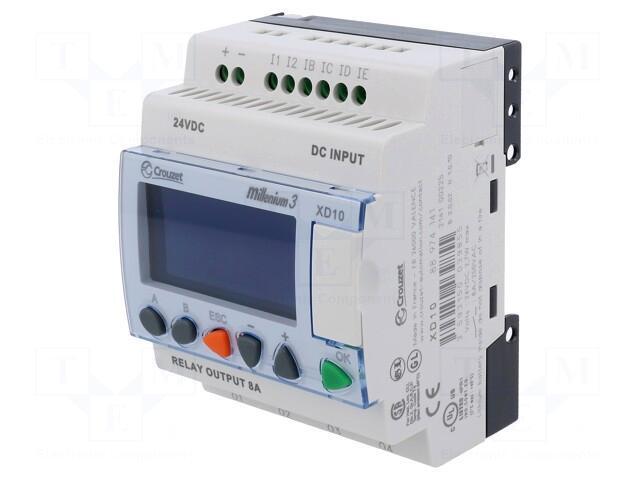 Crouzet Logikmodul Millennium 3 Smart XD-10 24VDC erweiterbar mit Display 8A - 3593150039855