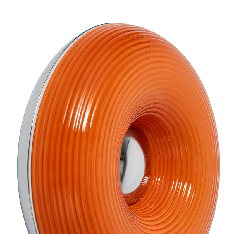 Lindby Tischlampe Wandleuchte Fjora LED dimmbar orange chrom Ø30cm 350Lumen - 4255830905506