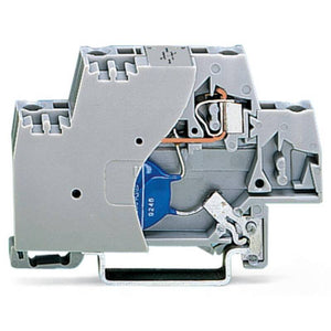 B-Ware WAGO Klemme Einzelklemme Varistor Zugfeder 2-pol Klemmen 280-502 grau 50 Stück
