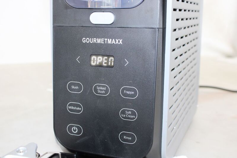 GOURMETmaxx Eismaschine Slush-Eis Frappé Milchshake Softeis 200W Schwarz-Grau - 4067522092056