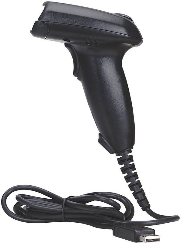 Manhattan 177672 USB-Kit Barcode-Scanner Handscanner Scanner 1D CCD USB Schwarz - 0766623177672