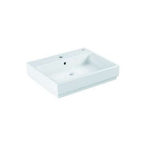 B-Ware Grohe Waschtisch Keramik Cube 60cm Designer Waschbecken alpinweiß PureGuard 1HL